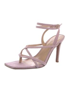 VERONICA BEARD - Abriella Strappy Ankle Wrap Thong Sandals in "Lavender"